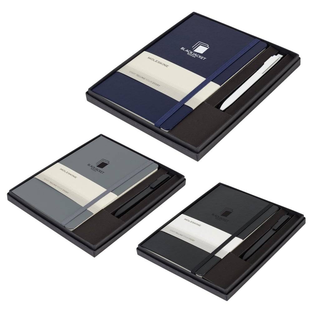 Custom Moleskine Large Notebook & Pen Gift Set
