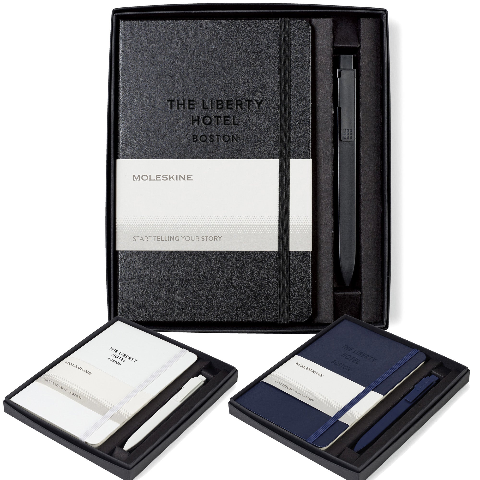 Moleskine Medium Notebook and GO Pen Gift Set.