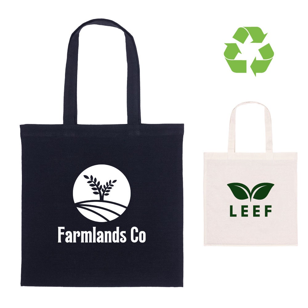 Recycled Cotton Blend Tote Bag | 15x15
