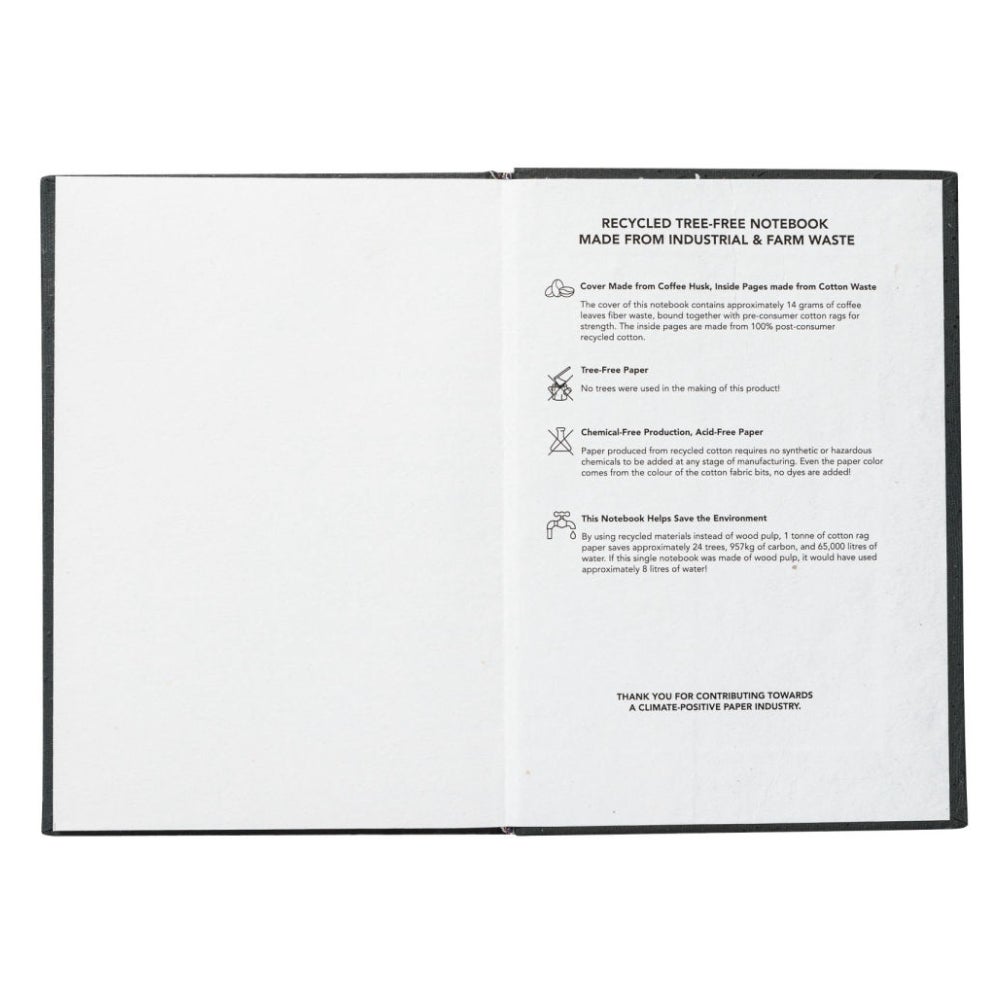 Tree Free Recycled Coffee Husk Notebook | 6x8