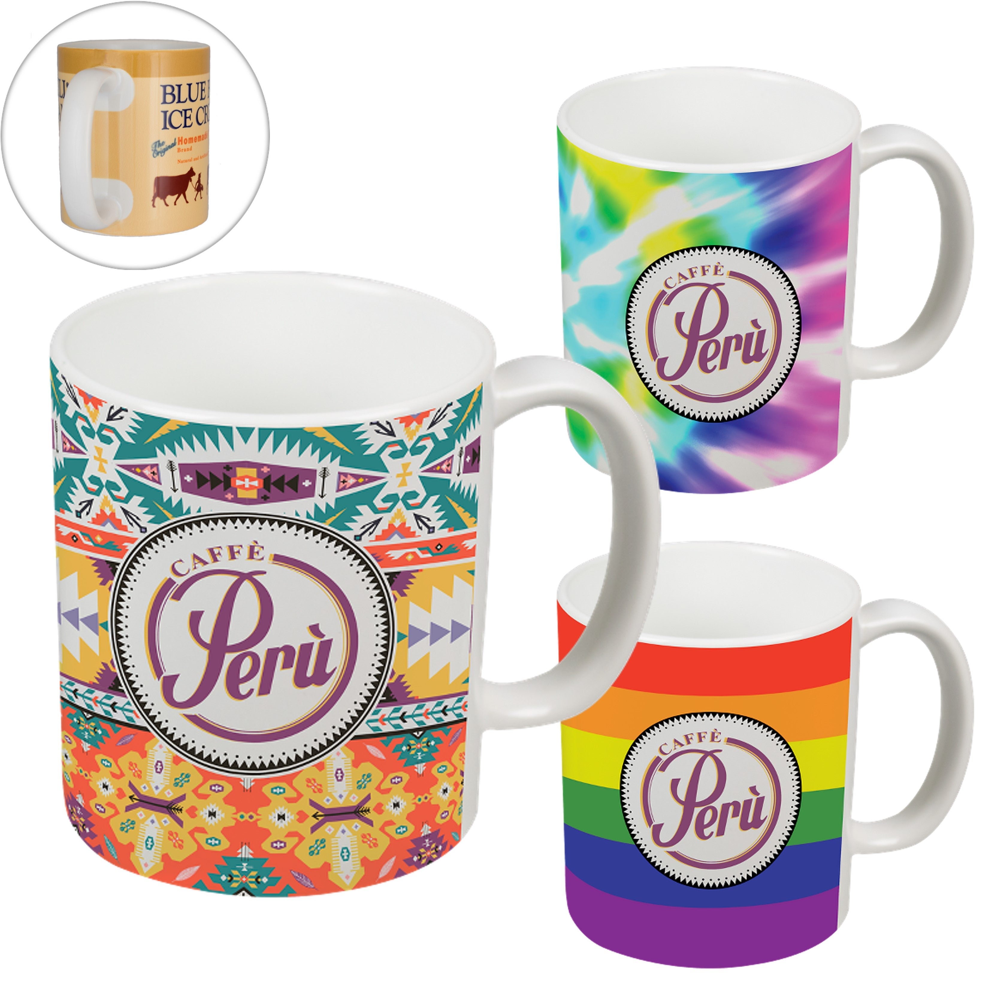 White Stoneware Mug | Full Color | 11 oz