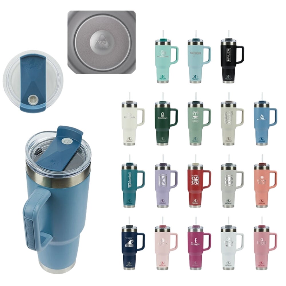 Pelican Porter Recycled Double Wall Stainless Steel Travel Tumbler | 40 oz