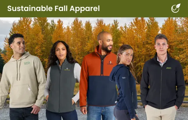 Sustainable fall apparel - hoodie, vest, half zip jacket, zip hoodie, jacket